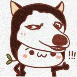 读者头像：圆框眼镜读者插画